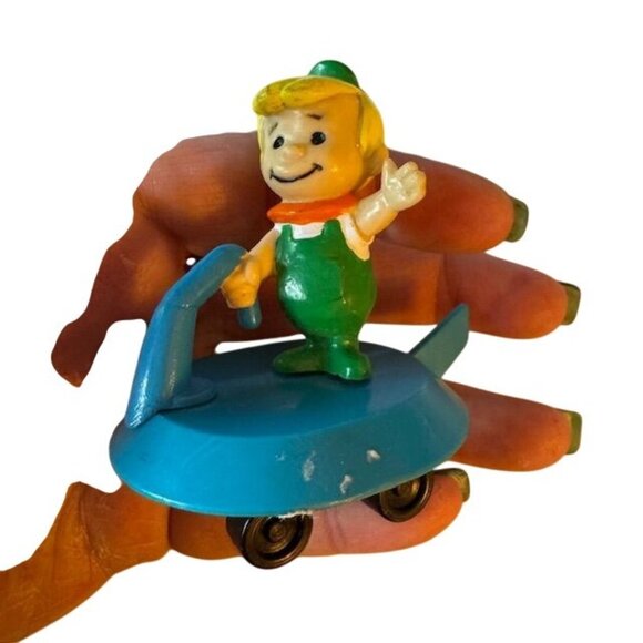 Vintage 1990 Applause Hanna-Barbera Jetsons Elroy Toy On Blue Scooter Figurine C - Picture 1 of 5